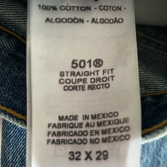 Levi's Men's Bootcut Jeans in Classic Blue - Picture 6 of 6